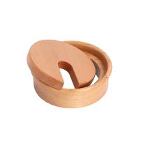 Wooden Grommet ø80x23mm, Cherry Wood, W/Clear Laquer